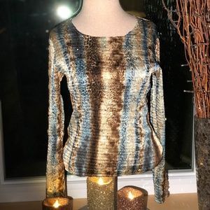 Alberto Makali Womens Blouse Large long sleeve